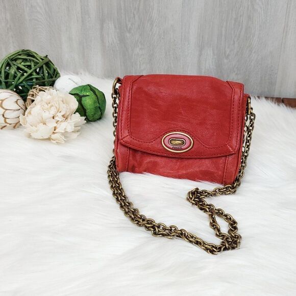 Fossil Genuine Leather Colette Mini Bag - Picture 1 of 15